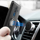 Magnetic 360 Degree Rotation Ring Holder Armor Protective Case for Huawei Mate 10 Pro (Blue)