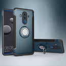 Magnetic 360 Degree Rotation Ring Holder Armor Protective Case for Huawei Mate 10 Pro (Navy Blue)