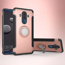 Magnetic 360 Degree Rotation Ring Holder Armor Protective Case for Huawei Mate 10 Pro (Rose Gold)