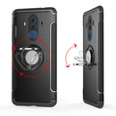 Magnetic 360 Degree Rotation Ring Holder Armor Protective Case for Huawei Mate 10 Pro (Red)