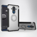 Magnetic 360 Degree Rotation Ring Holder Armor Protective Case for Huawei Mate 10 Pro (Silver)