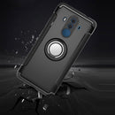 Magnetic 360 Degree Rotation Ring Holder Armor Protective Case for Huawei Mate 10 Pro (Silver)