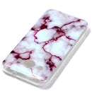 Marble Pattern Soft TPU Case For Huawei Y3 (2018)(Red)