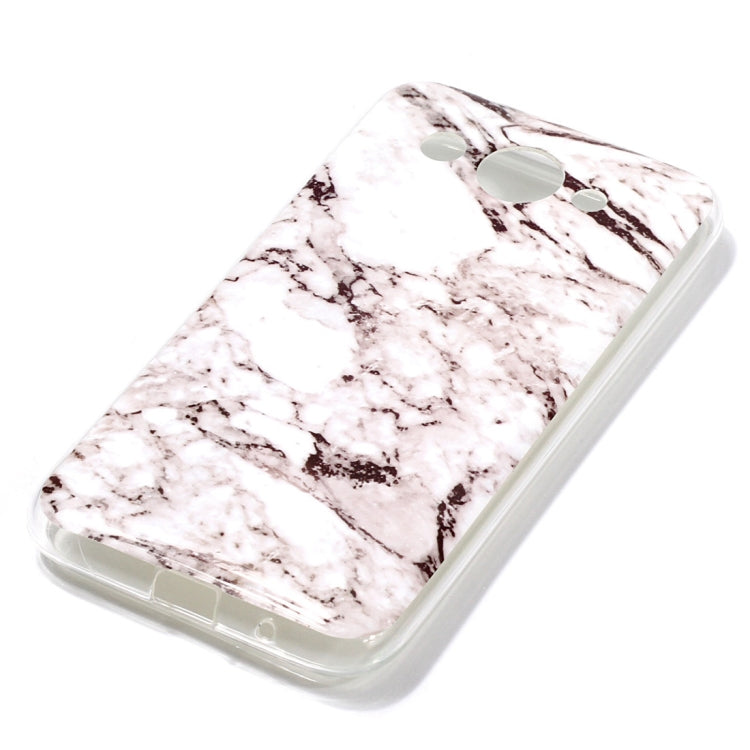 Marble Pattern Soft TPU Case For Huawei Y3 (2018)(White)
