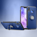 Magnetic 360 Degree Rotation Ring Holder Armor Protective Case for Huawei Nova 3 (Blue)