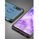 Magnetic 360 Degree Rotation Ring Holder Armor Protective Case for Huawei Nova 3 (Red)