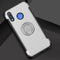 Magnetic 360 Degree Rotation Ring Holder Armor Protective Case for Huawei Nova 3 (Silver)