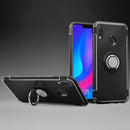 Magnetic 360 Degree Rotation Ring Holder Armor Protective Case for Huawei Nova 3i(Black)