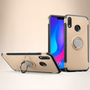 Magnetic 360 Degree Rotation Ring Holder Armor Protective Case for Huawei Nova 3i(Gold)