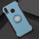 Magnetic 360 Degree Rotation Ring Holder Armor Protective Case for Huawei Nova 3i(Navy Blue)