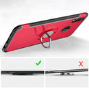 Magnetic 360 Degree Rotation Ring Holder Armor Protective Case for Huawei Nova 3i(Navy Blue)
