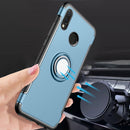 Magnetic 360 Degree Rotation Ring Holder Armor Protective Case for Huawei Nova 3i(Rose Gold)