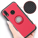 Magnetic 360 Degree Rotation Ring Holder Armor Protective Case for Huawei Nova 3i(Red)