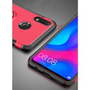 Magnetic 360 Degree Rotation Ring Holder Armor Protective Case for Huawei Nova 3i(Red)
