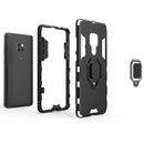 Panther PC + TPU Shockproof Protective Case for Huawei Mate 20, with Magnetic Ring Holder(Navy Blue)