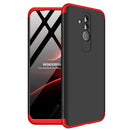 GKK Three Stage Splicing Full Coverage PC Case for Huawei Mate 20 Lite / Maimang 7(Black Red)
