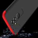GKK Three Stage Splicing Full Coverage PC Case for Huawei Mate 20 Lite / Maimang 7(Black Red)
