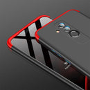 GKK Three Stage Splicing Full Coverage PC Case for Huawei Mate 20 Lite / Maimang 7(Black Red)