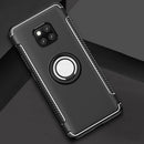 Magnetic 360 Degree Rotation Ring Holder Armor Protective Case for Huawei Mate 20 Pro(Black)