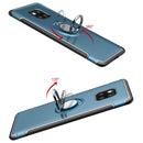 Magnetic 360 Degree Rotation Ring Holder Armor Protective Case for Huawei Mate 20 Pro(Black)