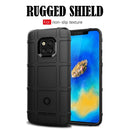 Shockproof Full Coverage Silicone Case for Huawei Mate 20 Pro Protector Cover (Black)