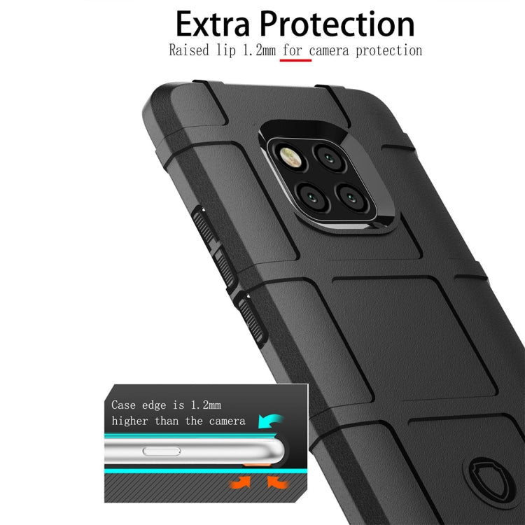 Shockproof Full Coverage Silicone Case for Huawei Mate 20 Pro Protector Cover (Black)