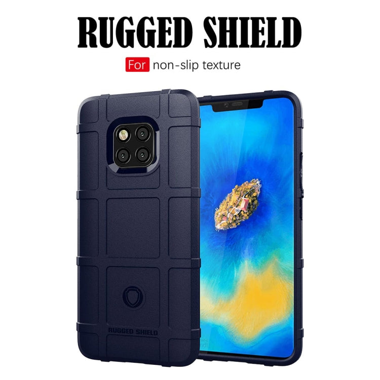 Shockproof Full Coverage Silicone Case for Huawei Mate 20 Pro Protector Cover (Dark Blue)