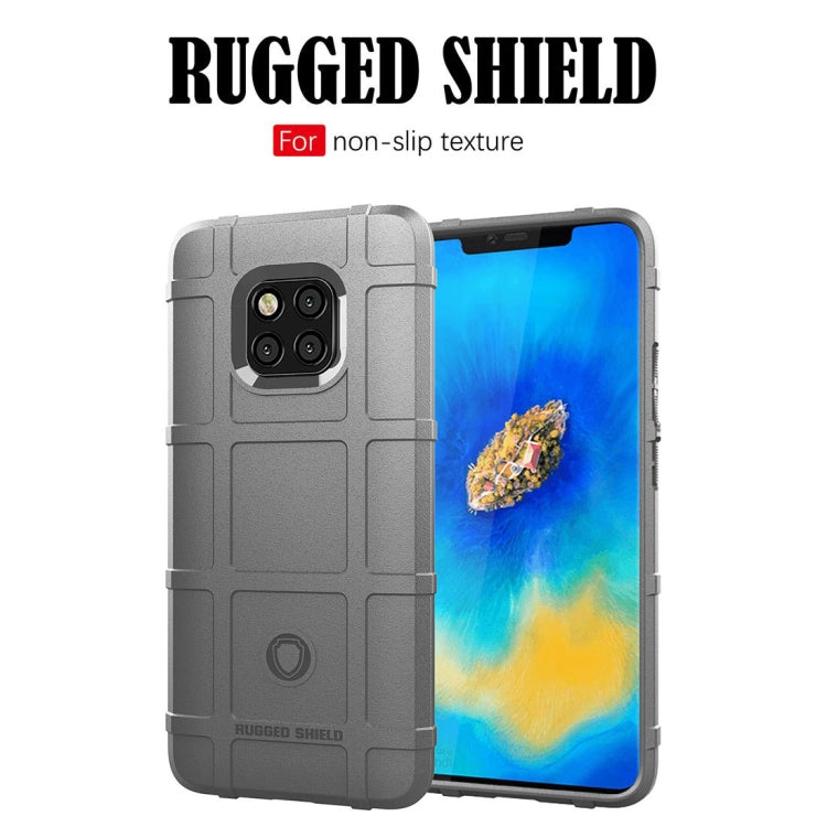 Shockproof Full Coverage Silicone Case for Huawei Mate 20 Pro Protector Cover (Grey)
