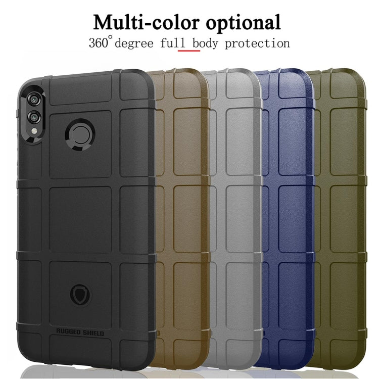 Shockproof Protector Cover Full Coverage Silicone Case for Huawei Honor 8X (Black)