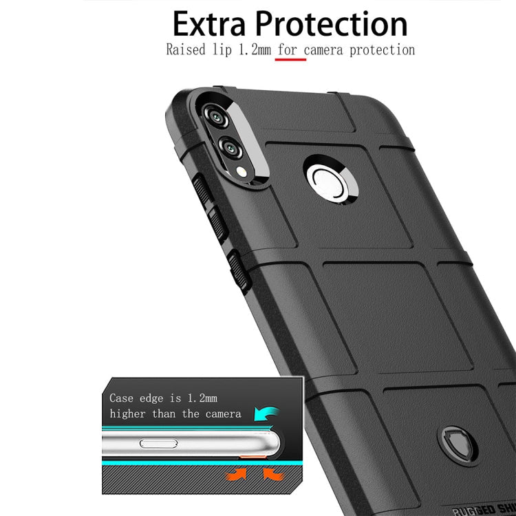 Shockproof Protector Cover Full Coverage Silicone Case for Huawei Honor 8X (Dark Blue)