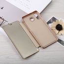 Curved Streamer Plating Shockproof Leather Case for Huawei Honor 10 Lite / P Smart (2019), with Holder & Sleep / Wake-up Function (Gold)