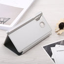 Curved Streamer Plating Shockproof Leather Case for Huawei Honor 10 Lite / P Smart (2019), with Holder & Sleep / Wake-up Function (Silver)