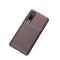 Carbon Fiber Texture Shockproof TPU Case for Huawei P30 (Brown)