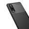 Carbon Fiber Texture Shockproof TPU Case for Huawei P30 (Brown)