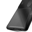 Carbon Fiber Texture Shockproof TPU Case for Huawei P30 (Brown)