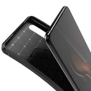 Carbon Fiber Texture Shockproof TPU Case for Huawei P30 (Brown)