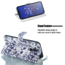 Skull and Flower Pattern Horizontal Flip Leather Case for Huawei Mate 20 Lite, with Holder & Card Slots & Photo Frame & Wallet