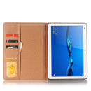For Huawei MediaPad M3 Lite 10 Vintage Book Style Horizontal Flip Environmental PU Leather Case with Holder & Card Slots & Wallet & Photo Frame(Black)