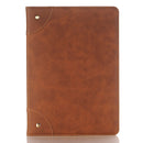 For Huawei MediaPad M3 Lite 10 Vintage Book Style Horizontal Flip Environmental PU Leather Case with Holder & Card Slots & Wallet & Photo Frame(Brown)