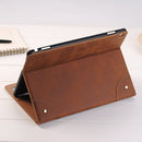 For Huawei MediaPad M3 Lite 10 Vintage Book Style Horizontal Flip Environmental PU Leather Case with Holder & Card Slots & Wallet & Photo Frame(Brown)