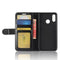 R64 Texture Single Fold Horizontal Flip Leather Case for Huawei P30 Lite, with Holder & Wallet & Card Slots & Photo Frame (Black)