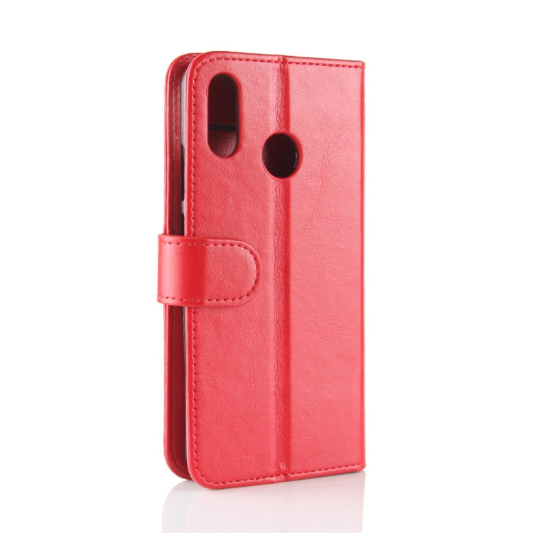 R64 Texture Single Fold Horizontal Flip Leather Case for Huawei P30 Lite, with Holder & Wallet & Card Slots & Photo Frame (Red)