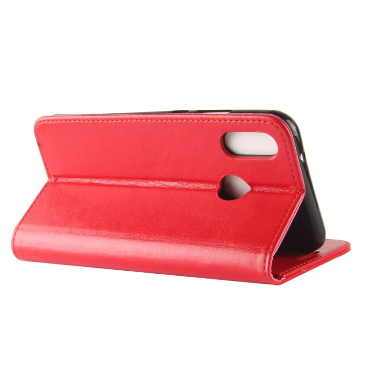 R64 Texture Single Fold Horizontal Flip Leather Case for Huawei P30 Lite, with Holder & Wallet & Card Slots & Photo Frame (Red)