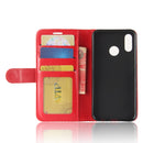 R64 Texture Single Fold Horizontal Flip Leather Case for Huawei P30 Lite, with Holder & Wallet & Card Slots & Photo Frame (Red)