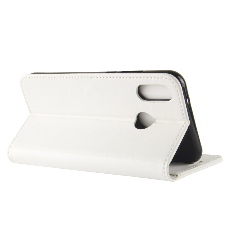 R64 Texture Single Fold Horizontal Flip Leather Case for Huawei P30 Lite, with Holder & Wallet & Card Slots & Photo Frame (White)