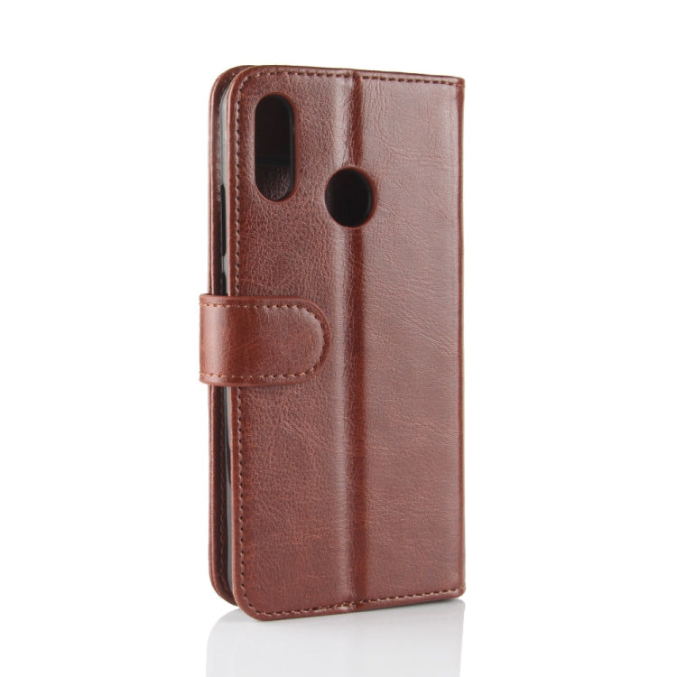 R64 Texture Single Fold Horizontal Flip Leather Case for Huawei P30 Lite, with Holder & Wallet & Card Slots & Photo Frame (Brown)