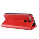 R64 Texture Single Fold Horizontal Flip Leather Case for Huawei Honor View 20, with Holder & Wallet & Card Slots & Photo Frame(Red)
