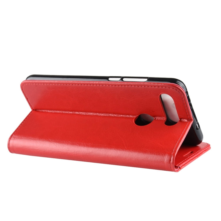 R64 Texture Single Fold Horizontal Flip Leather Case for Huawei Honor View 20, with Holder & Wallet & Card Slots & Photo Frame(Red)