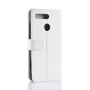 R64 Texture Single Fold Horizontal Flip Leather Case for Huawei Honor View 20, with Holder & Wallet & Card Slots & Photo Frame(White)