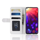 R64 Texture Single Fold Horizontal Flip Leather Case for Huawei Honor View 20, with Holder & Wallet & Card Slots & Photo Frame(White)